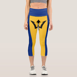 Leggings Capri Drapeau patriotique de la Barbade