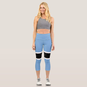Leggings Capri Drapeau patriotique du Botswana