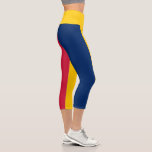 Leggings Capri Drapeau Tchad<br><div class="desc">Drapeau patriotique du Tchad.</div>
