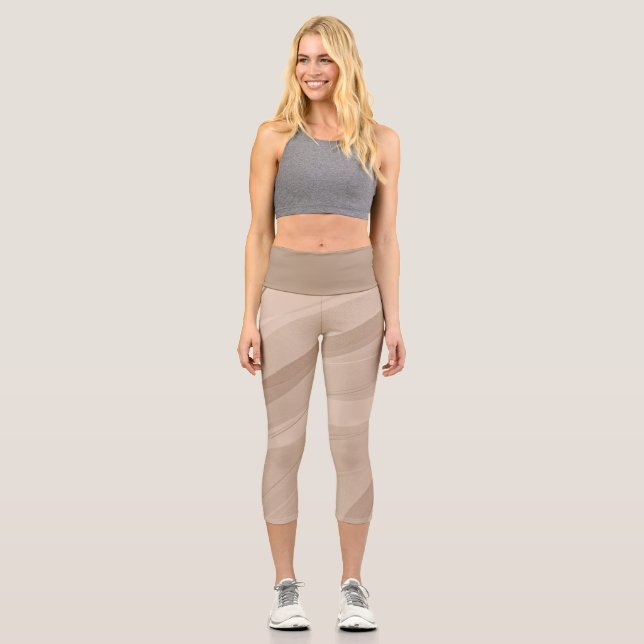 Leggings Capri Dune de sable (Recto)
