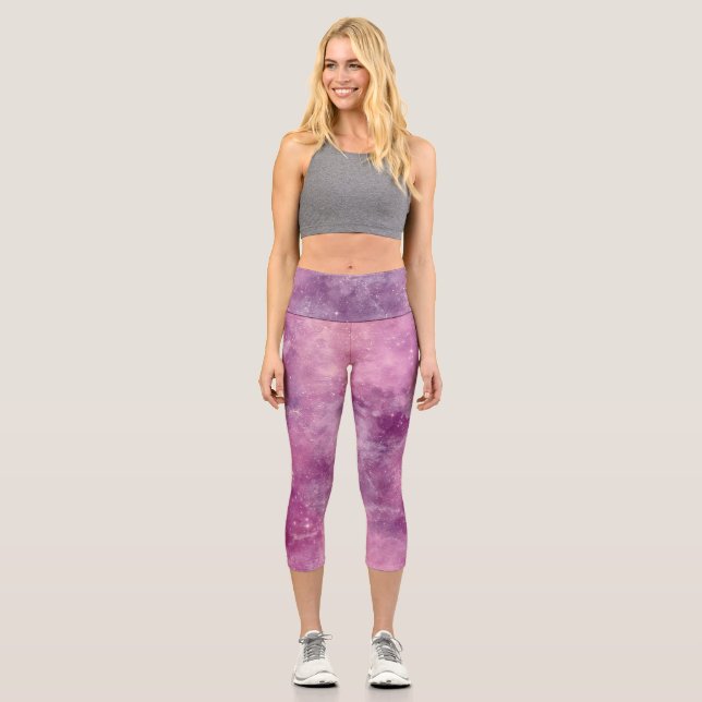 Leggings Capri Dusk Rose Galaxy Series (Recto)