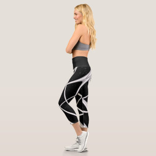 Leggings Capri Écharpe de conception spatiale de galaxie