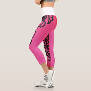 Leggings Capri Écharpe rouge et verte remarquable pour la rue Thr