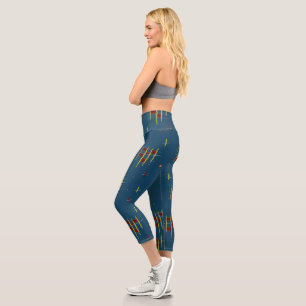 Leggings Capri Échos de géométrie