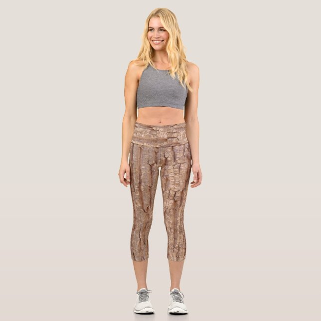 Leggings Capri écorce d'arbre (Recto)