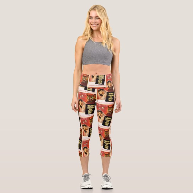 Leggings Capri Écureuil de l'espace (Recto)