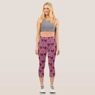 Leggings Capri Écureuil Nordic Scandinave Folk Art