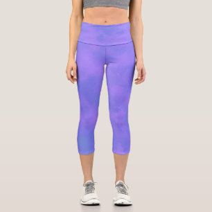 Leggings Capri Effet nuage tempête élégant bleu