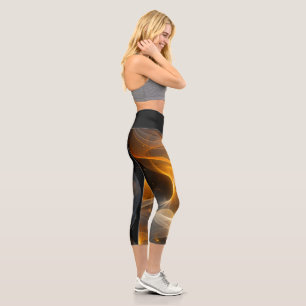 Leggings Capri Elégant Geo Yoga Capri Leggings! 🪐 ✨