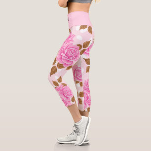 Leggings Capri Élégant Moderne tendance Floral