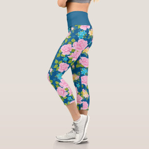 Leggings Capri Élégant Moderne tendance Floral