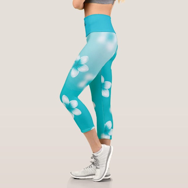 Leggings Capri Élégant Moderne tendance Floral (Gauche)