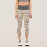 Leggings Capri Elégant vintage jaune gris toile de jouy<br><div class="desc">Vintage legging de toile jaune gris rétro de jouy. Améliorez votre garde-robe avec l'élégance intemporelle de toile de jouy design vintage, inspiré par les motifs exquis des scènes roses chaudes françaises. Ces tirages de Toile sophistiqués sont une rage permanente en ce moment, de beaux designs qui apportent beauté naturelle et...</div>