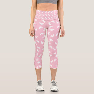 Leggings Capri Empreintes de Bébé, Pieds de Bébé, Traces de Pas,