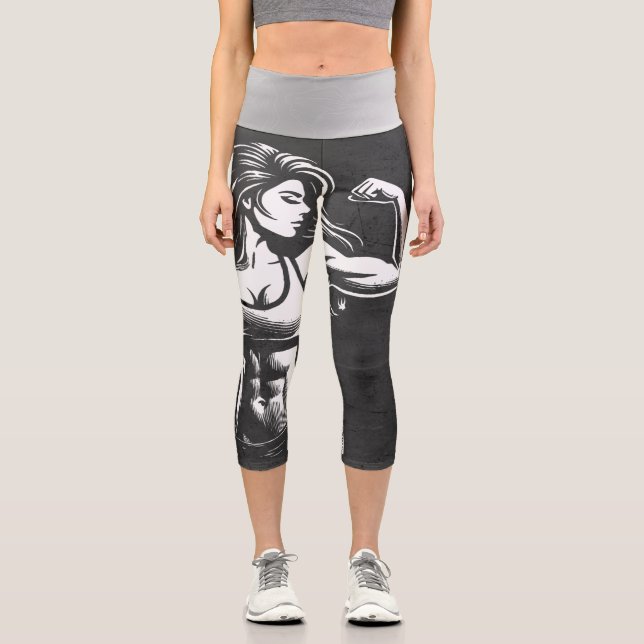 Leggings Capri Entraîneur de forme physique moderne Instructeur d (Recto)