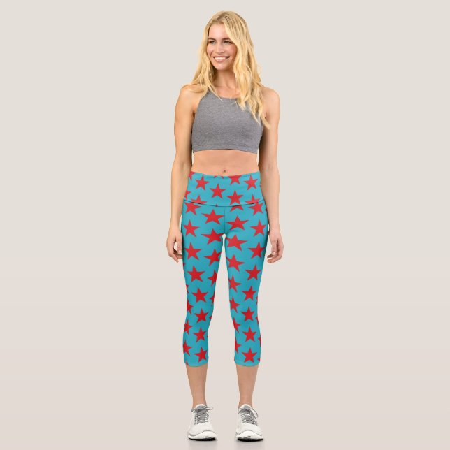 Leggings Capri Étoiles Motif 13 (Recto)