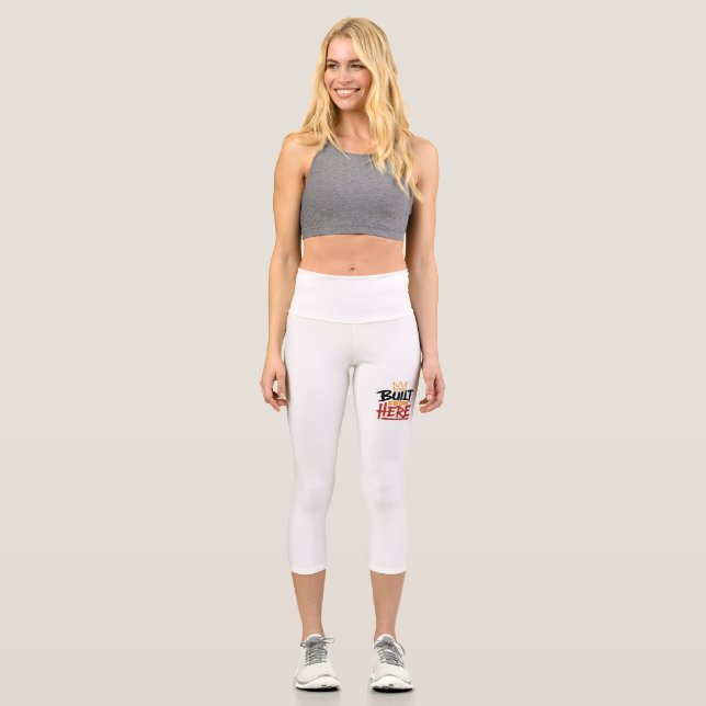 Leggings Capri Expression de fierté et d'authenticité construite  (Recto)