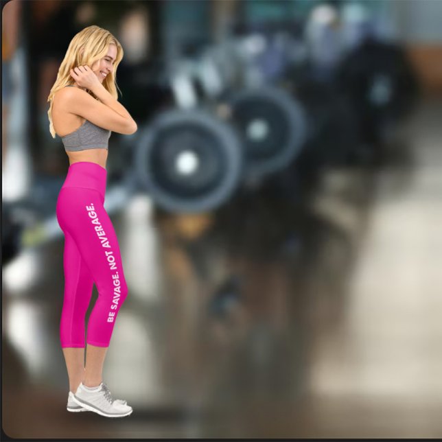 Leggings Capri Faire de l'exercice Sauvage et Non Moyen (Créateur téléchargé)