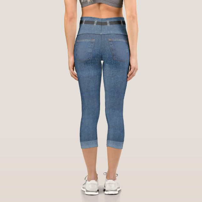 Leggings Capri Faux Jeans (Verso)