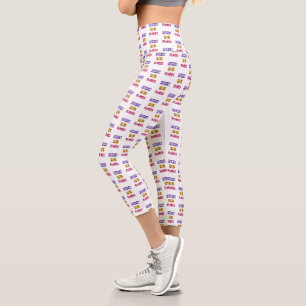 Leggings Capri Festival Des Fleurs Juillet Colombie Feria De Flor