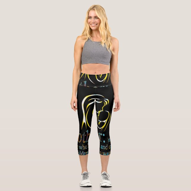 Leggings Capri Fête des mères  (Recto)