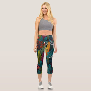 LEGGINGS CAPRI FEUILLAGE FORESTIER