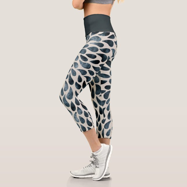 Leggings Capri Feuille migte Motif (Gauche)