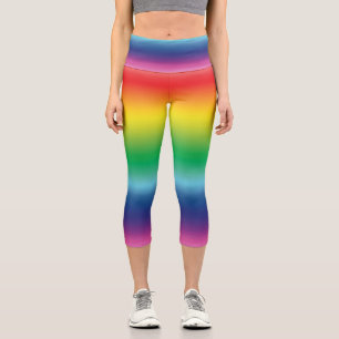 Leggings Capri Fierté couleurs arc-en-ciel lgbtq lgbt drapeau gay