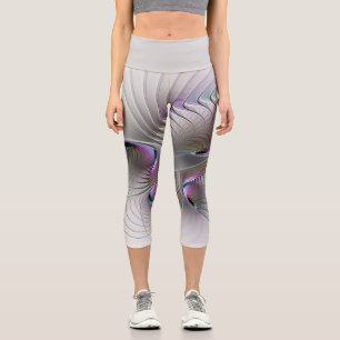 Leggings Capri Figure de fantaisie abstraite moderne et timide, a