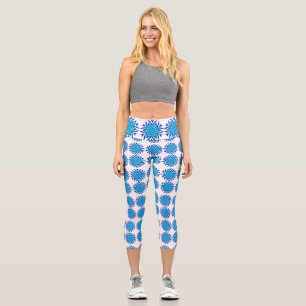 Leggings Capri Flake motif Haut taille