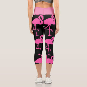 Leggings Capri Flamant rose ROSE CAPRI YOGA LEGINGS PANTS