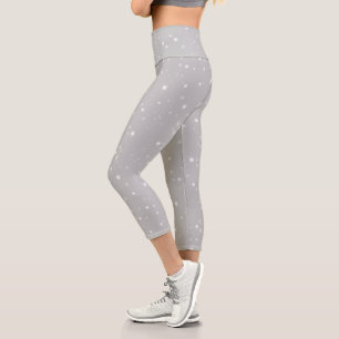 Leggings Capri Flamme gris argenté