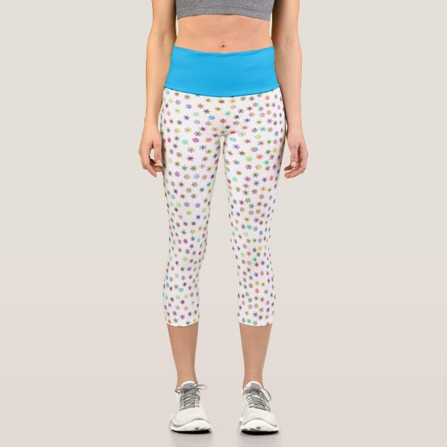 Leggings Capri Flèches arc-en-ciel (Recto)