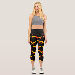 Leggings Capri Flèches de drapeau de fierté en caoutchouc de Slip