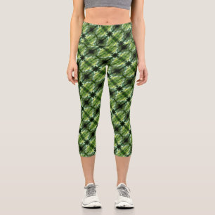 Leggings Capri Fleur de Dogwood sauvage fleurit Motif Abstrait