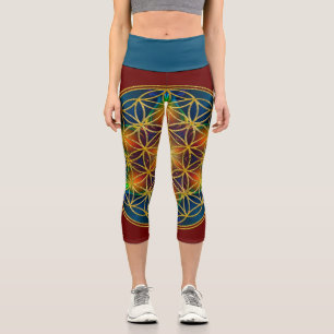 Leggings Capri FLEUR DE VIE - Fleur Fractale 1