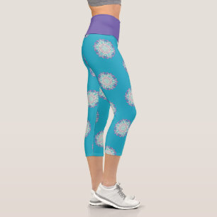 Leggings Capri Fleur de Vie - Mandala Indien 2