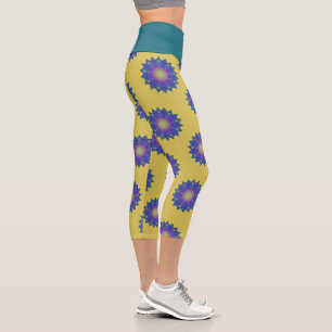 Leggings Capri Fleur de Vie - Mandala Indien 3