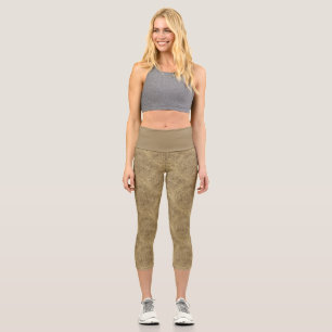 Leggings Capri Fleur de vie - soleil - motif sans couture 4
