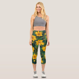Leggings Capri Fleur haut de gamme