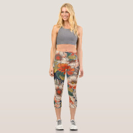 Leggings Capri Fleur haut de gamme