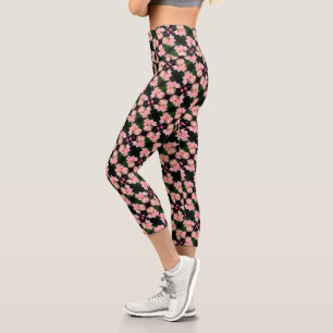 Leggings Capri Fleur Iris Arborée Dans Chaque Motif Abstrait