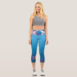 Leggings Capri Fleurs de printemps