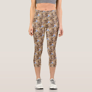 Leggings Capri Fleurs de printemps Art Motif nature