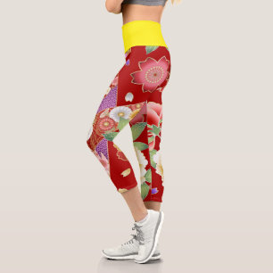 Leggings Capri Fleurs Zazzle_Growshop.