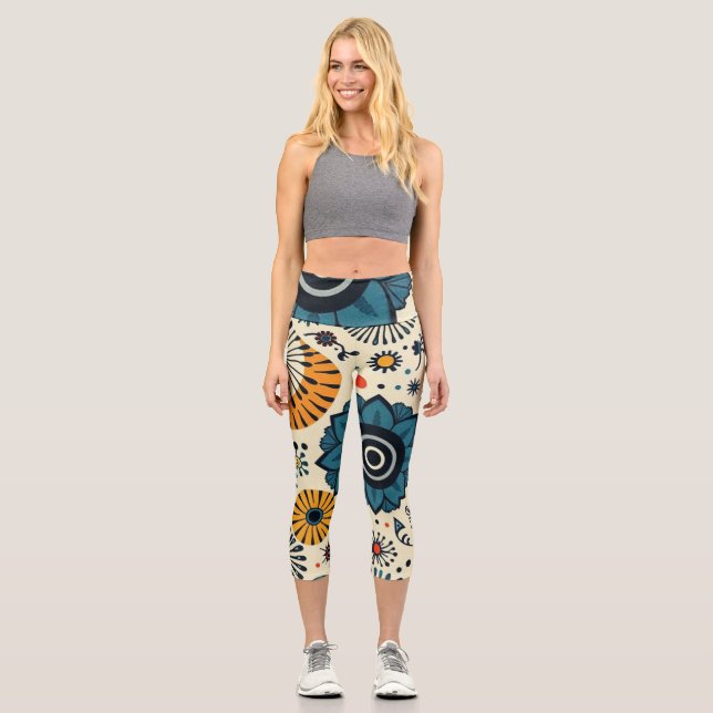 Leggings Capri Floral (Recto)