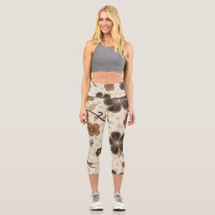 Leggings Capri Flores modernes Légendes Capri Abstraites