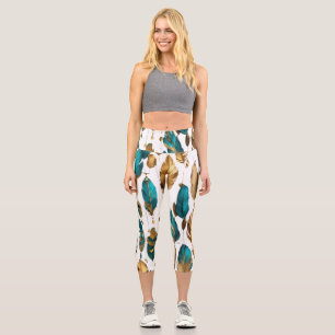 Leggings Capri Flux de plume - Gravité en mouvement