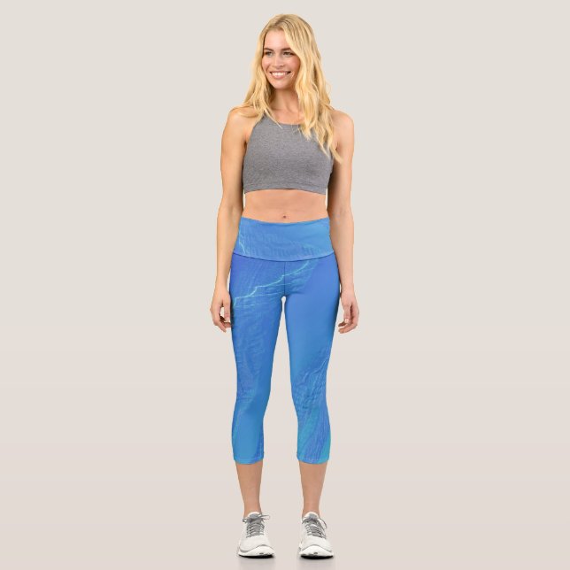 Leggings Capri Fond Bleu (Recto)