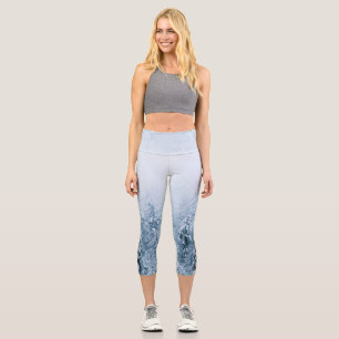 Leggings Capri Forêt d'épinette de hêtre recouverte de neige dans